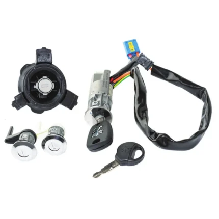 مجموعه كامل قفل پژو 206 بدون صندوق عظام کد 3132014