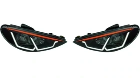 چراغ جلو 206طرح u جفت رنگ سفید نارنجی ان جی کو