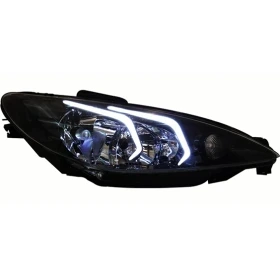 چراغ جلو 206طرح E200 جفت رنگ سفید ان جی کو