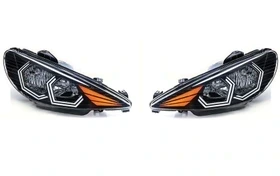 چراغ جلو 206طرح هگزا جفت رنگ سفید ان جی کو