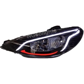 چراغ جلو 206 طرح النترا جفت رنگ سفيد،قرمز ان جی کو