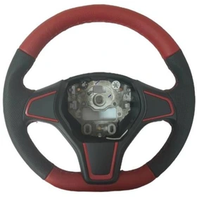 مجموعه غربیلک فرمان S212 با کلیدهای کنترلی - چرم قرمز کروز پلاس کد CR30113201