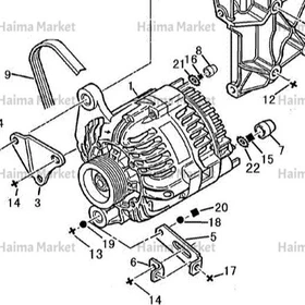 دينام 110 آمپر H30 شرکتی