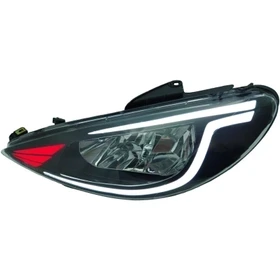 چراغ جلو 206طرح ليزري جفت رنگ سفیدقرمز ان جی کو