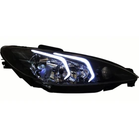 چراغ جلو 206 طرح E200 جفت رنگ سفيد ان جی کو