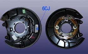 مجموعه طبق ترمز چرخ عقب راست ام وی ام X33 و X33S