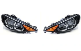 چراغ جلو 206 طرح هگزا جفت رنگ سفيد ان جی کو