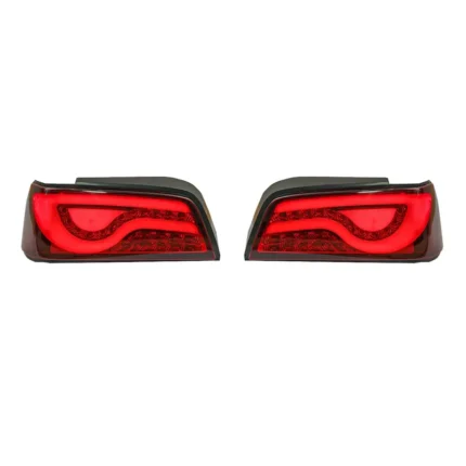 چراغ خطر پارس طرح YF جفت رنگ قرمز دودی تمام قرمز داخل مشکی ان جی کو