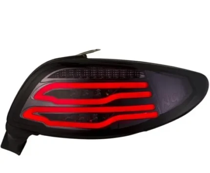 چراغ خطر206طرحs500جفت رنگ قرمز دودی تمام قرمز داخل مشکی